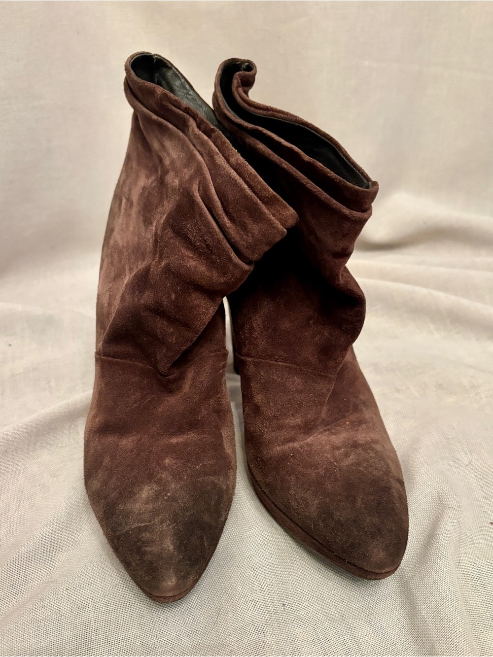 BOSS Orange Suede Platform Booties — Size 38